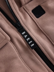 Baker by Ted Baker Brown Baker by Ted Baker Bomber Jacket, T-Shirt and Joggers Set - Image 14 of 14
