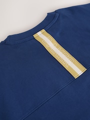 Baker by Ted Baker Blue Baker by Ted Baker Oversized Sweatshirt and Wide Leg Joggers Set - Image 11 of 14