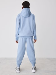 Baker by Ted Baker Blue Oversized Blue Funnel Neck Hoodie and Joggers Set - Image 2 of 7