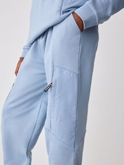 Baker by Ted Baker Blue Oversized Blue Funnel Neck Hoodie and Joggers Set - Image 7 of 7