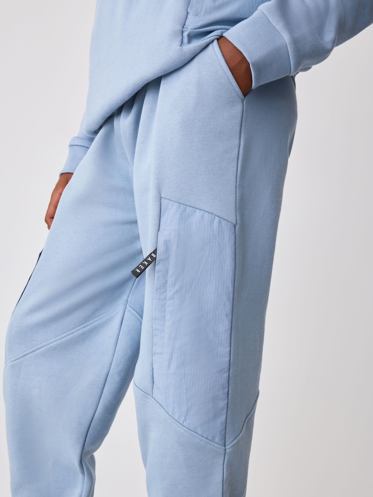 Baker by Ted Baker Blue Oversized Blue Funnel Neck Hoodie and Joggers Set - Image 7 of 7 Baker by Ted Baker Blue Oversized Blue Funnel Neck Hoodie and Joggers Set - Image 7 of 7