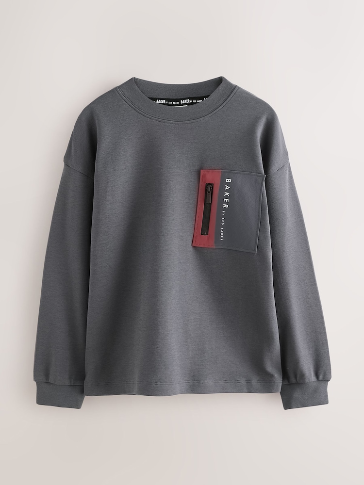 Baker by Ted Baker Plave/sive džepne majice 2 paket - Slika 2 od 9