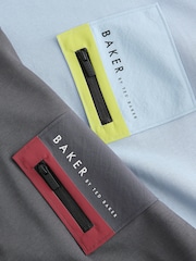 Baker by Ted Baker Plave/sive džepne majice 2 paket - Slika 7 od 9