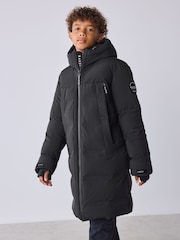 Qara - Baker by Ted Baker Shower Resistant Longline Padded Coat - 15şəkildən 1 şəkil