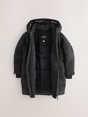 Qara - Baker by Ted Baker Shower Resistant Longline Padded Coat - 15şəkildən 7 şəkil