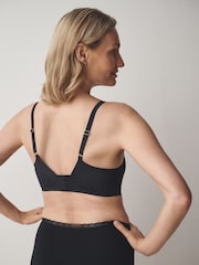 Black Non Padded Non Wire Menopause Friendly Cooling Smoothing Bra - Image 5 of 9