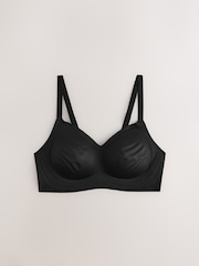 Black Non Padded Non Wire Menopause Friendly Cooling Smoothing Bra - Image 7 of 9