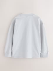 Baker by Ted Baker Blue/Grey/Pink 3 Pack Long Sleeve Graphic T-Shirts - Image 5 of 8