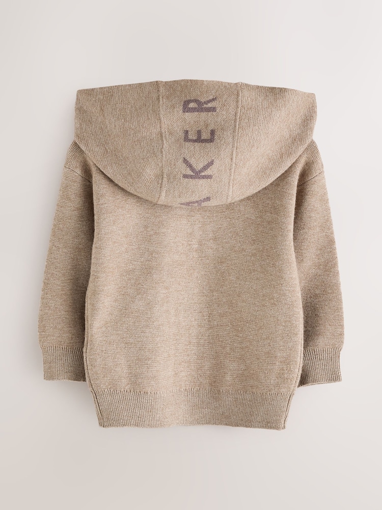 Baker by Ted Baker Stone Stone Knitted Jacket - Image 2 of 5
