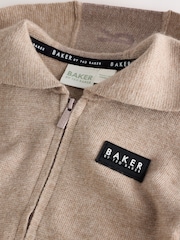 Baker by Ted Baker Stone Stone Knitted Jacket - Image 3 of 5