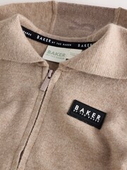 Chaqueta de punto color piedra de Baker by Ted Baker - Imagen 7 de 9