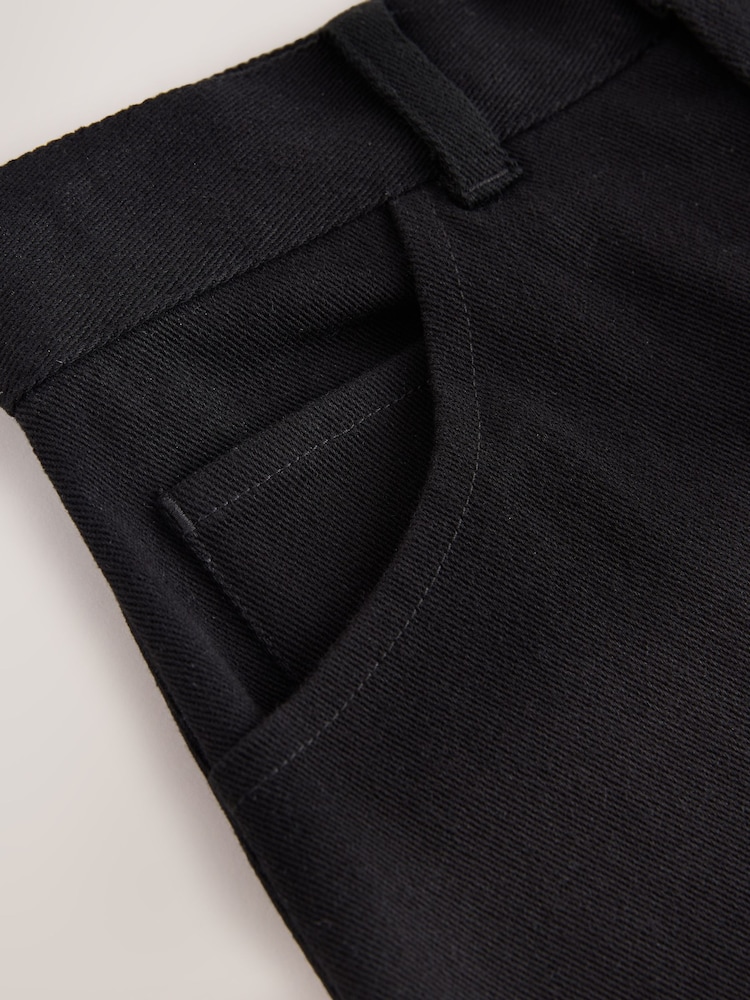 Baker by Ted Baker Black Straight Leg Cargo Trousers - Image 11 of 11