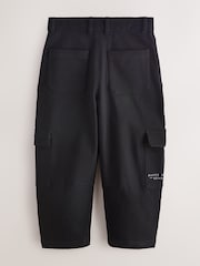 Baker by Ted Baker Black Straight Leg Cargo Trousers - Image 7 of 11
