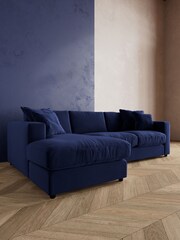 Swoon Ink Althaea Corner Left-Hand Sofa - Image 2 of 8