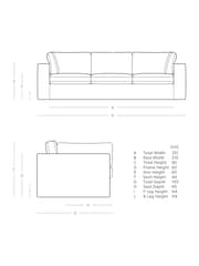 Swoon Harissa Seattle Three-Seater Sofa - Image 4 of 8