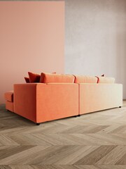 Swoon Burnt Orange Althaea Corner Right-Hand Sofa - Image 7 of 8