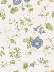 Laura Ashley Chalk Blue Pennywell Grove 10M Wallpaper - Image 2 of 4