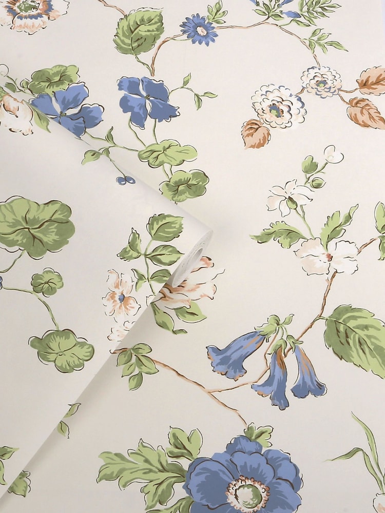 Laura Ashley Chalk Blue Pennywell Grove 10M Wallpaper - Image 4 of 4 Laura Ashley Chalk Blue Pennywell Grove 10M Wallpaper - Image 4 of 4