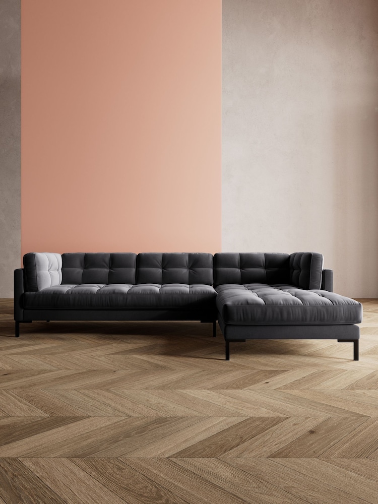 Swoon Granite Landau Corner Right-Hand Sofa - Image 1 of 8