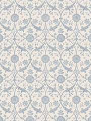 Laura Ashley Newport Blue Endale Trellis 10M Wallpaper - Image 2 of 4