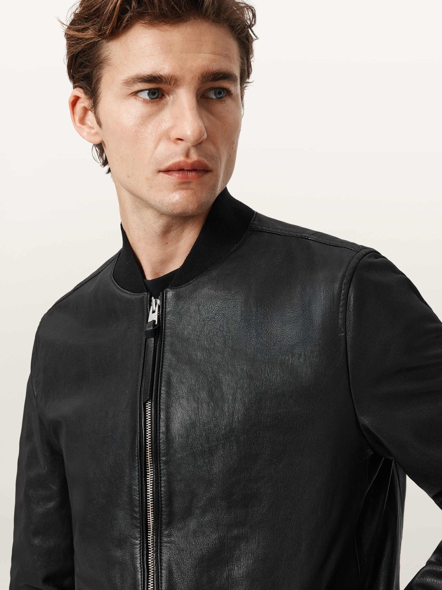 Buy AllSaints Black Morten Bomber Jacket from the Next UK online shop