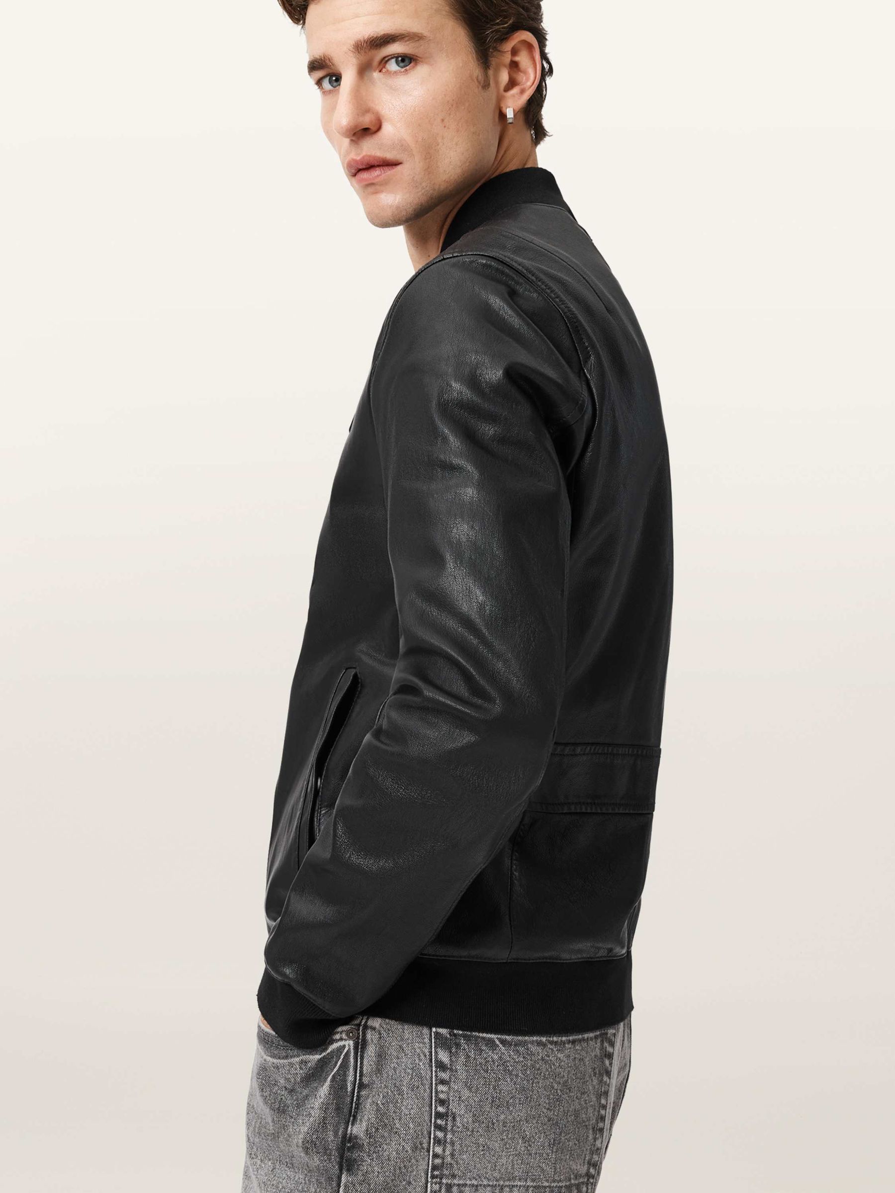 ALLSAINTS UTILITY LTHR BOMBER牛革（Black） Buy AllSaints Black Zenith Zip Bomber Jacket from Next USA