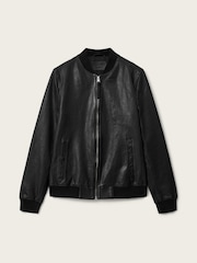 AllSaints Black Morten Bomber Jacket - Image 8 of 8