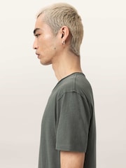 AllSaints Green Figure Short Sleeve Crew Neck T-Shirt - Image 4 of 6