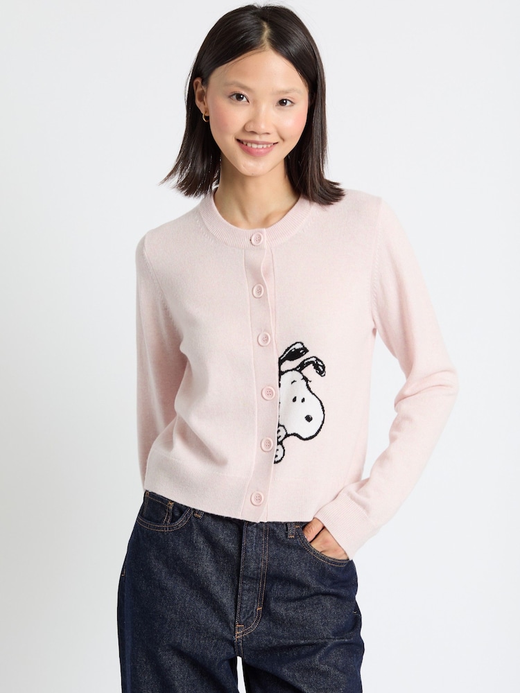 Chinti & Parker Wool-Cashmere Sneeky Snoopy Cardigan - Image 1 of 4
