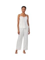 Lauren Ralph Lauren Cream Cami Top And Ankle Pant Pajamas - Image 1 of 4