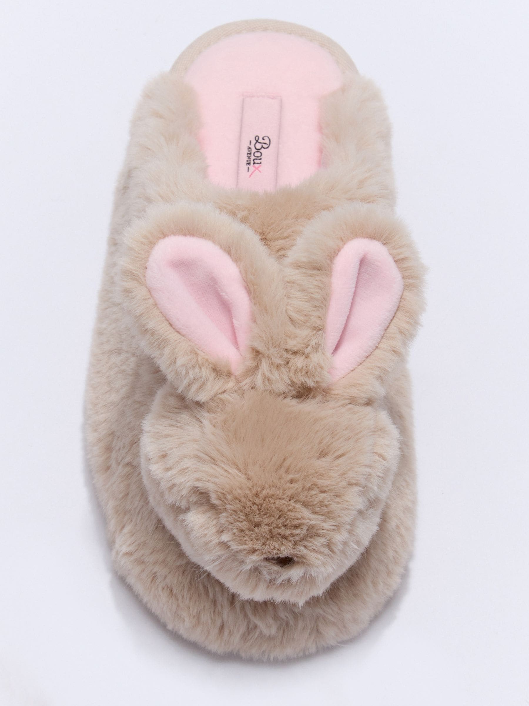 Buy Boux Avenue Brown Plush Bunny Mule Slippers from Next USA