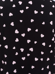 Boux Avenue Black Heart Modal Short Pyjamas Set - Image 6 of 6