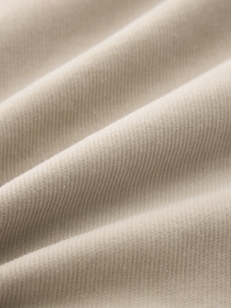 Ecru Cream Cord Western Styling Long Sleeve Shirt - Image 7 of 7
