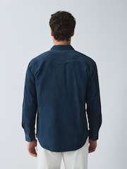 Blue Cord Western Styling Long Sleeve Shirt - Image 4 of 7