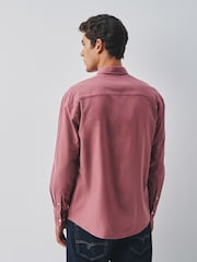 Blush Pink Brushed Oxford Long Sleeve Shirt - Image 3 of 9