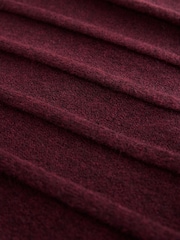 Rouge bordeaux - Mini-robe polo ultra-douce à manches courtes - Image 8 de 8