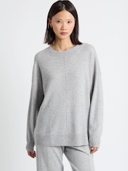 Chinti & Parker Soft Oat Wool Cashmere Light Slouchy Sweater - Image 1 of 3