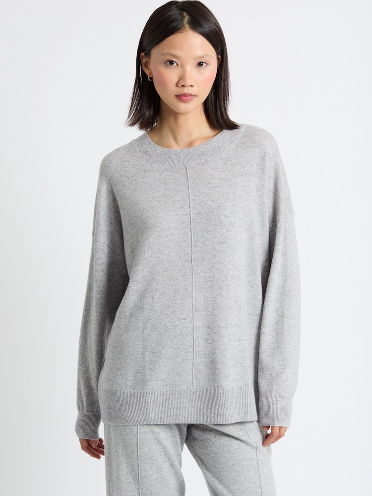 Chinti & Parker Soft Oat Wool Cashmere Light Slouchy Sweater - Image 1 of 3