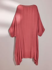 AIYLA Rose Pink Beaded Kaftan Cover-Up - Image 7 of 9