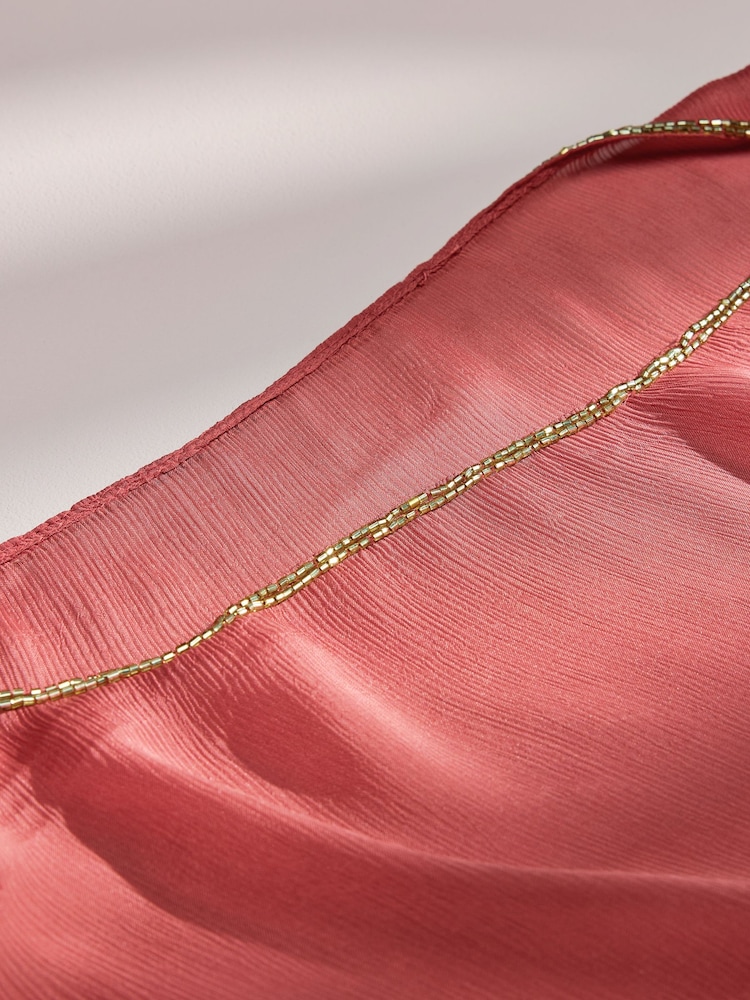 AIYLA Rose Pink Beaded Kaftan Cover-Up - Image 9 of 9