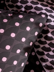 Pink and Brown Geo Reversible Bed Set - Image 4 of 6