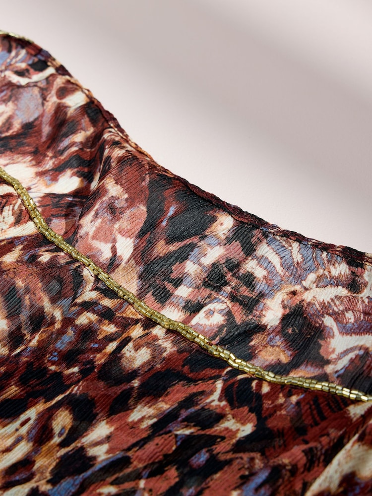 AIYLA Animal Beaded Kaftan Cover-Up - Image 9 of 9 AIYLA Animal Beaded Kaftan Cover-Up - Image 9 of 9