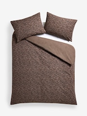 2 Pack Chocolate Brown Trailing Leaf Cotton Bed Set - Image 10 of 11