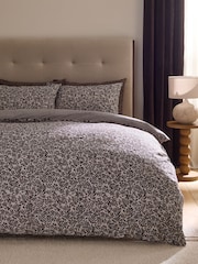 2 Pack Chocolate Brown Trailing Leaf Cotton Bed Set - Image 2 of 11