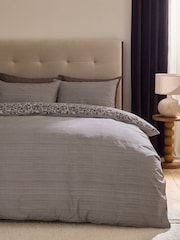 2 Pack Chocolate Brown Trailing Leaf Cotton Bed Set - Image 3 of 11