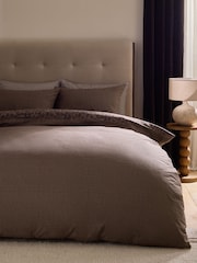 2 Pack Chocolate Brown Trailing Leaf Cotton Bed Set - Image 5 of 11