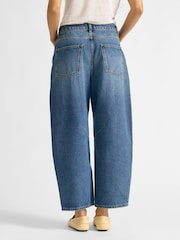 Albaray Blue Barrel Jean Mid Wash Jeans - Image 2 of 4