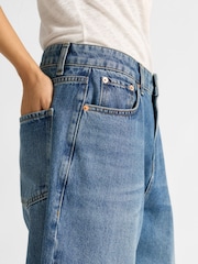 Albaray Blue Barrel Jean Mid Wash Jeans - Image 3 of 4