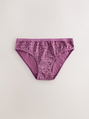 Animal Print Bikini Briefs 5 Pack (3-16yrs) - Image 6 of 9