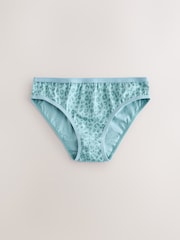 Animal Print Bikini Briefs 5 Pack (3-16yrs) - Image 7 of 9